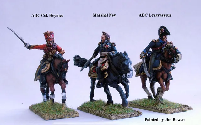 Perry Miniatures FN118 Ney état-major figurines 28mm galop