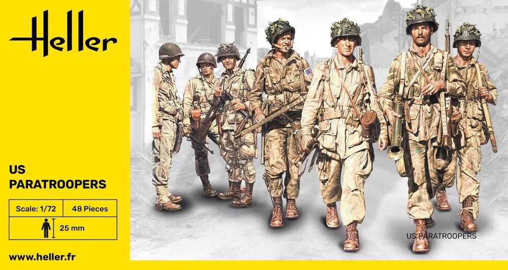 Heller Historical Collection US Fallschirmjäger 1/72 figurines WWII