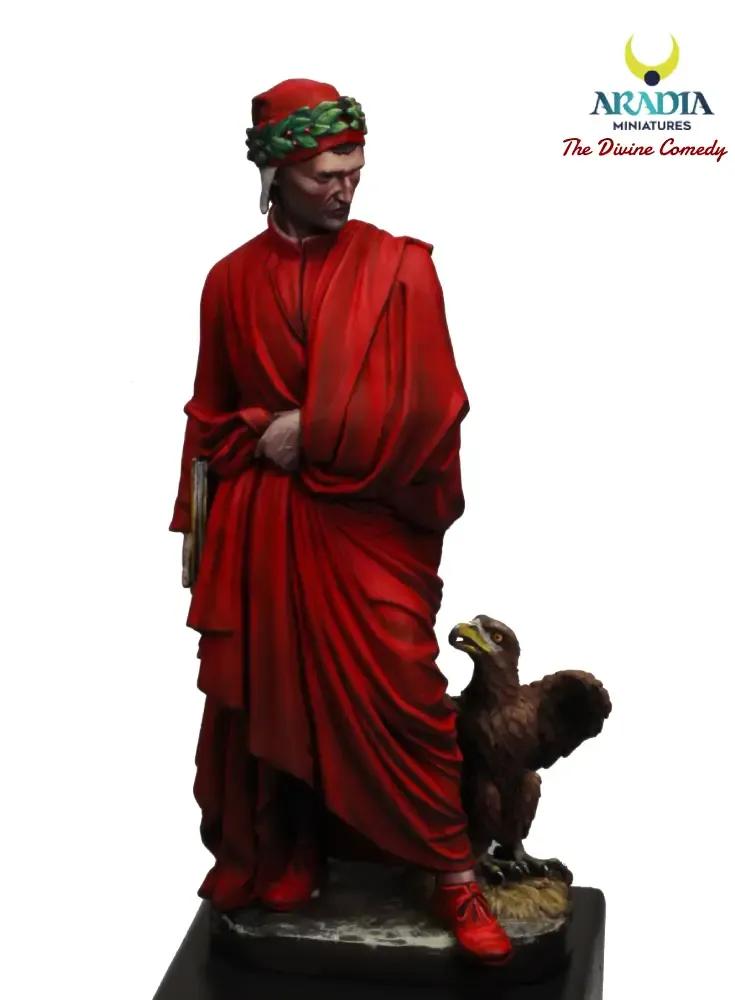 Aradia Dante Alighieri figurine poète Divine Comédie à peindre