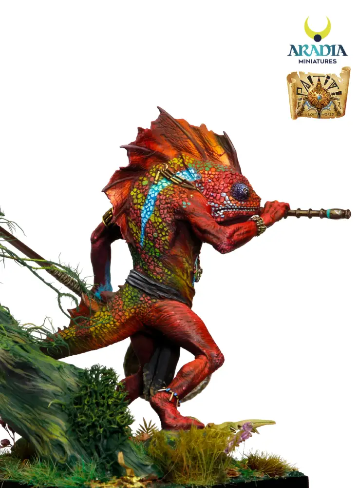 Aradia Paititi Xlaloc figurine à peindre homme caméléon