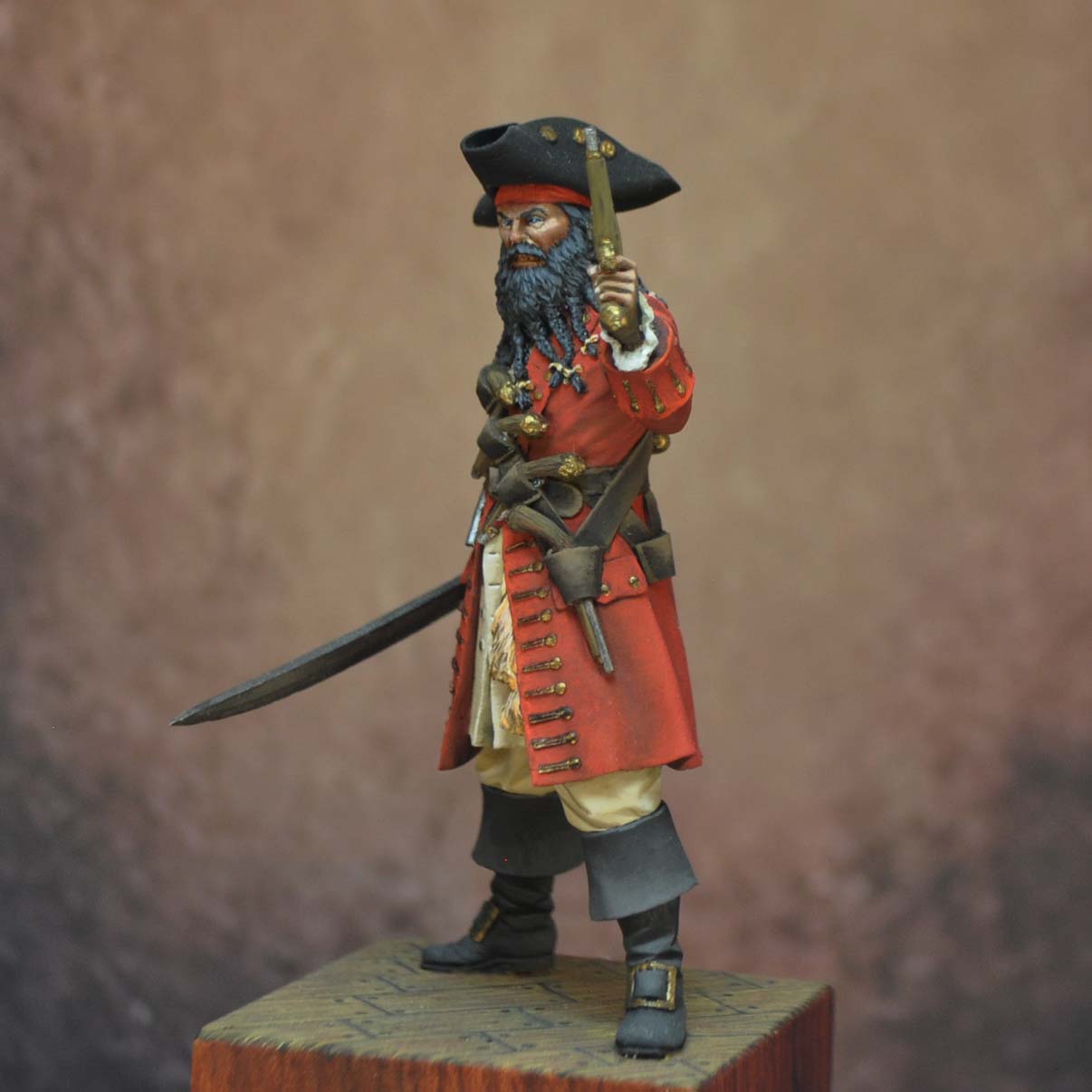 ART GIRONA 70mm Edward Teach Blackbeard figurine 70 mm