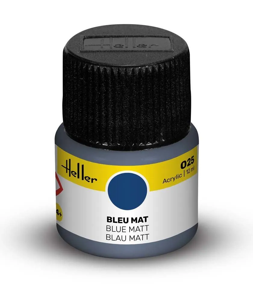 Heller Historical Peinture Acrylic 025 bleu mat acrylique