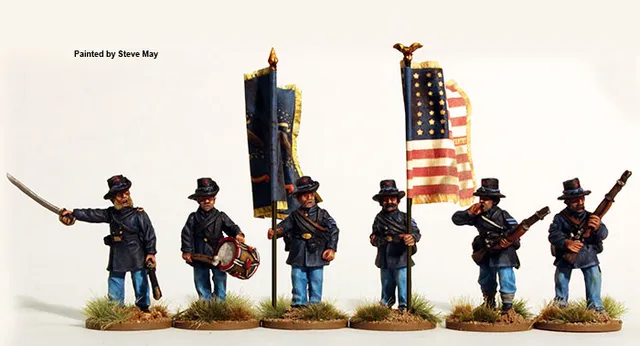 Perry Miniatures Civil War ACW75 Iron Brigade commandement 28mm