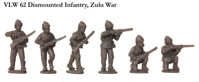 Perry Miniatures VLW 62 figurines infanterie débarquée Zulu