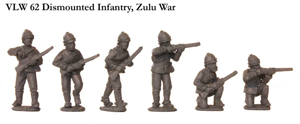 Perry Miniatures VLW 62 figurines infanterie débarquée Zulu