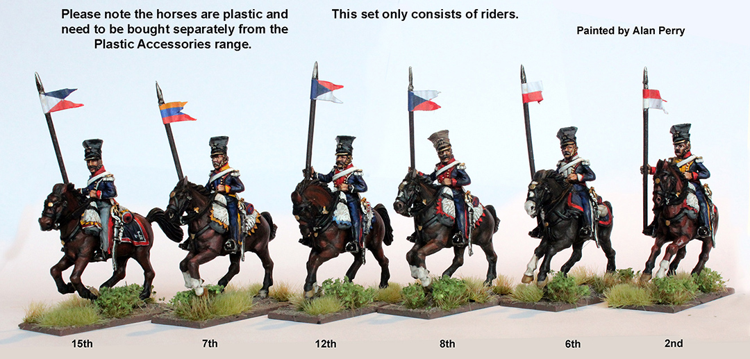 Perry DOW 9 figurines uhlans czapka lances hautes