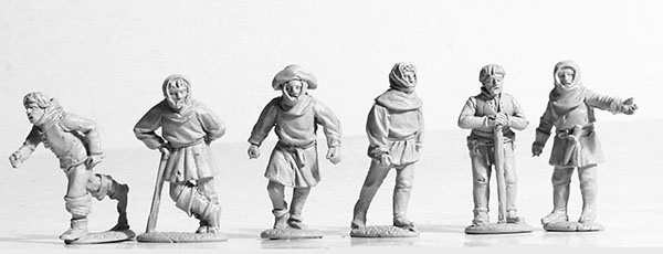 Perry Miniatures Agincourt AO35 paysans figurine métal