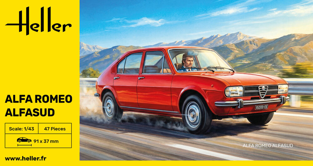 Heller The 9.99 Alfa Romeo Alfasud 1/43 maquette voiture