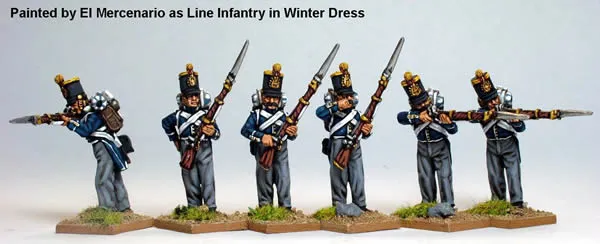 Perry Miniatures Carlist War ISA9 Infantry figurines ligne de tir