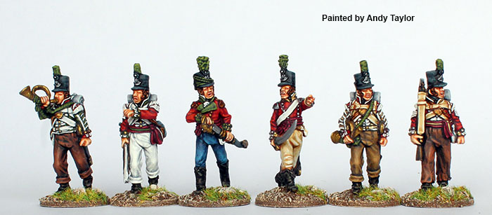 Perry Napoleonic BH 74 infanterie légère commandement marche