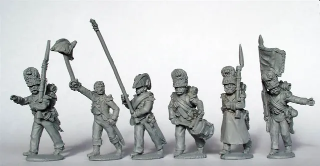 Perry Napoleonic FN89 Chasseurs Garde figurines 28mm commandement