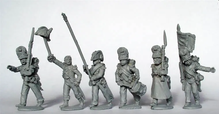 Perry Napoleonic FN89 Chasseurs Garde figurines 28mm commandement