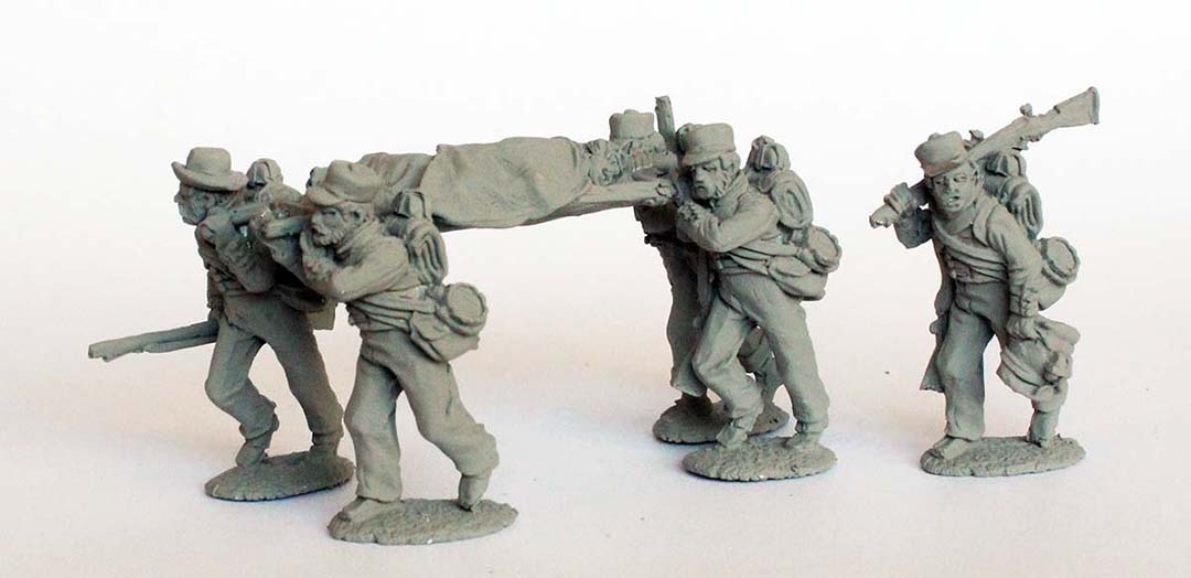 Perry Miniatures CFB 16 Brancardiers figurines 28mm coatees