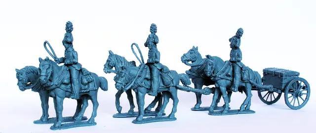 Perry Miniatures Napoleonic EP44 limber six chevaux figurines 28mm