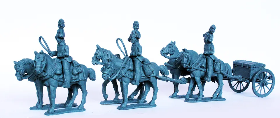 Perry Miniatures Napoleonic EP44 limber six chevaux figurines 28mm