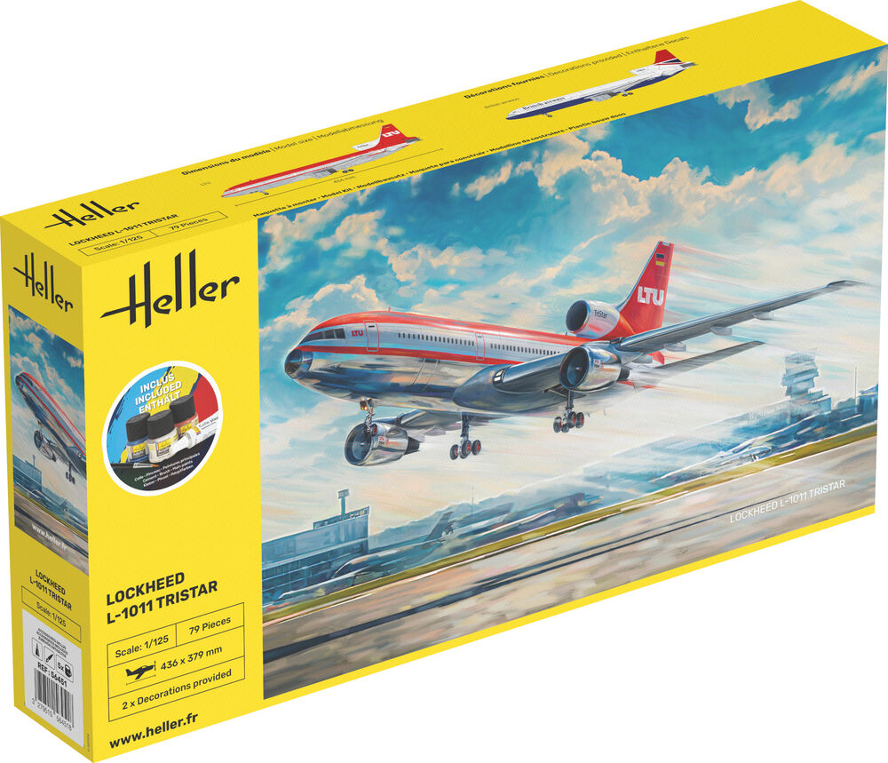Heller Starter Kit L-1011 TriStar 1/125 maquette avion