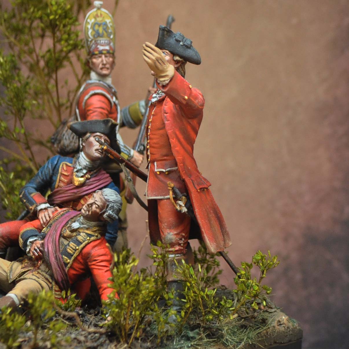 Art Girona 70mm Aide-de-camp Braddock 1755 figurine à peindre