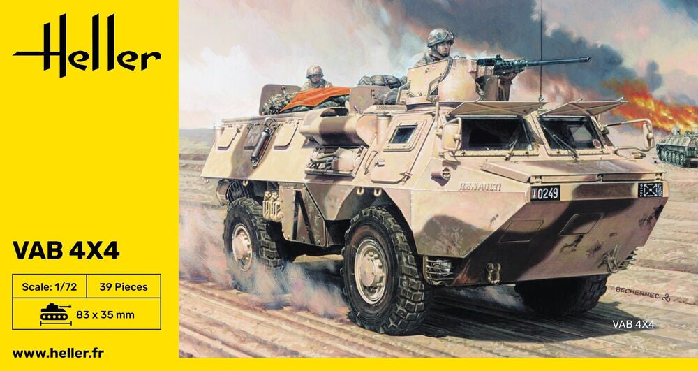 Heller The 9.99 VAB 4x4 maquette blindé 1/72 armée française