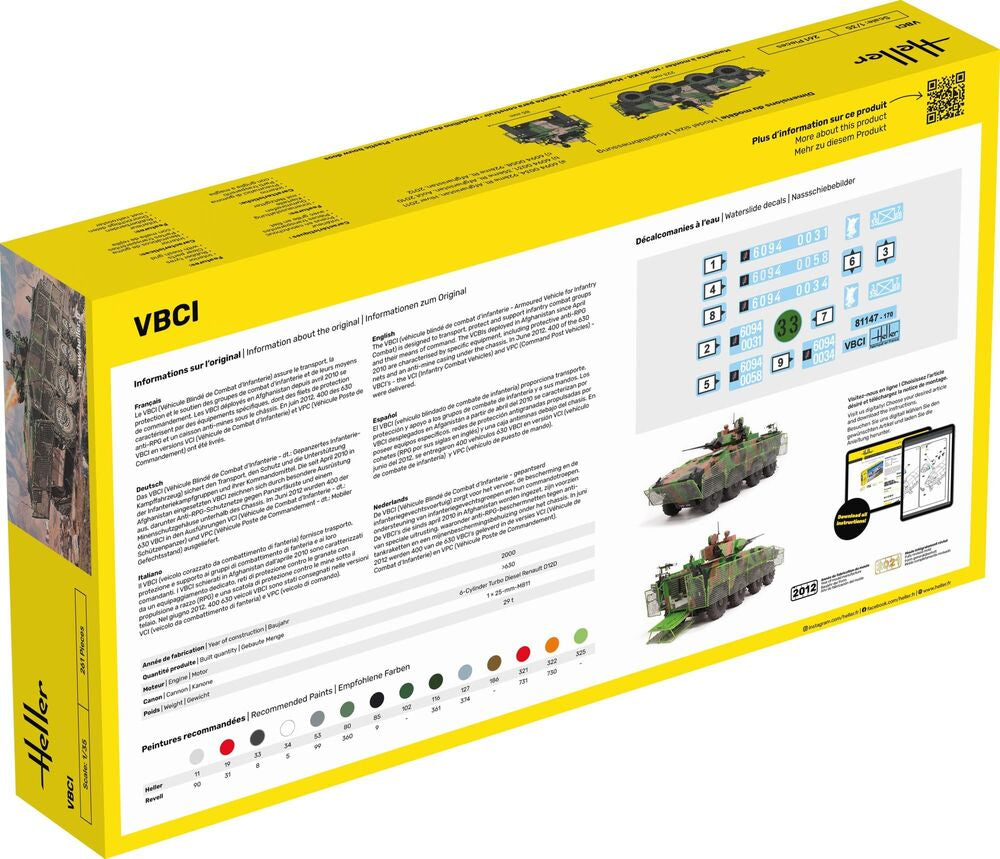 Heller Starter Kit VBCI 1/35 maquette char avec peintures