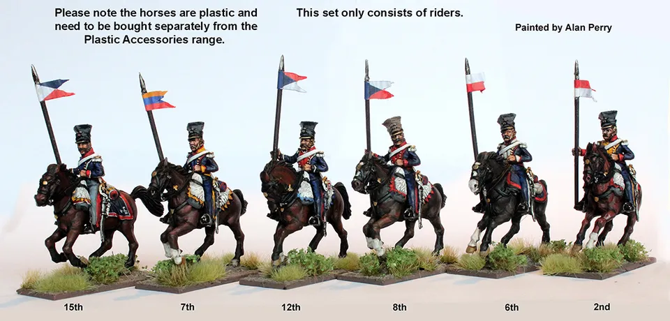 Perry DOW 9 figurines uhlans czapka lances hautes