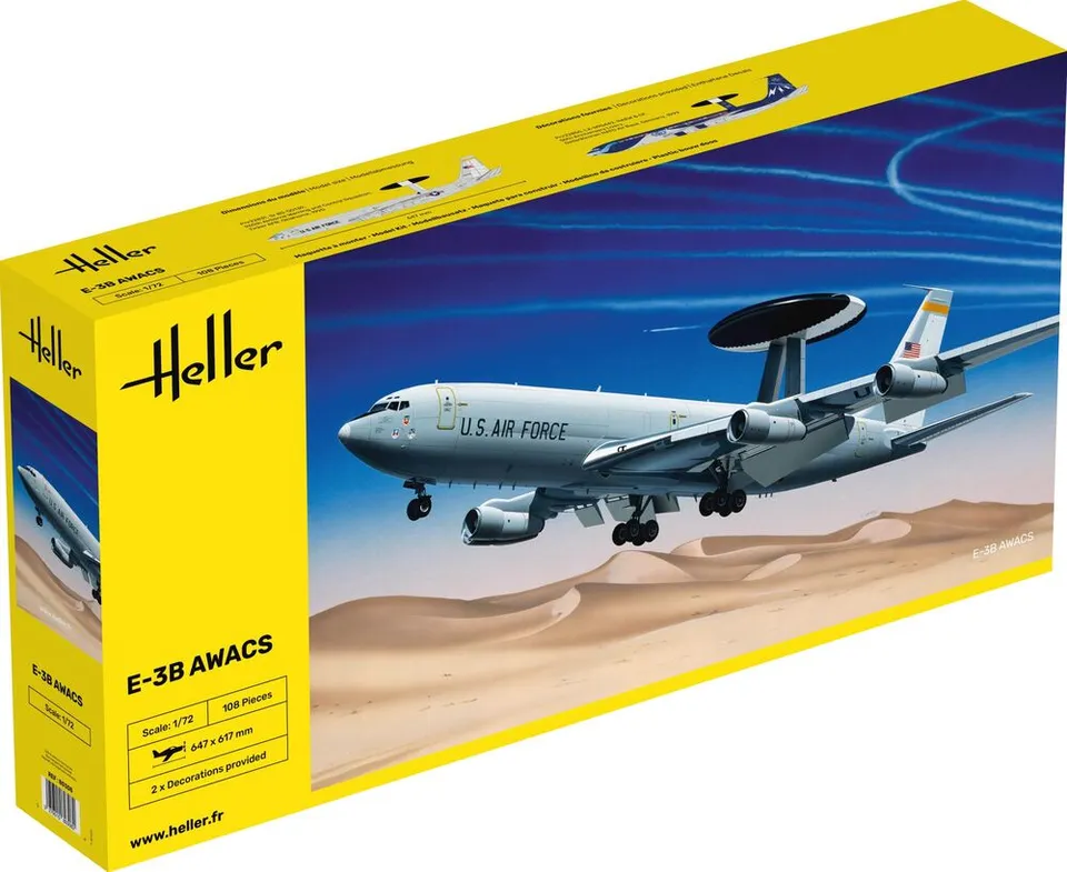 Heller Historical Collection E-3B Awacs maquette avion 1/72 radar