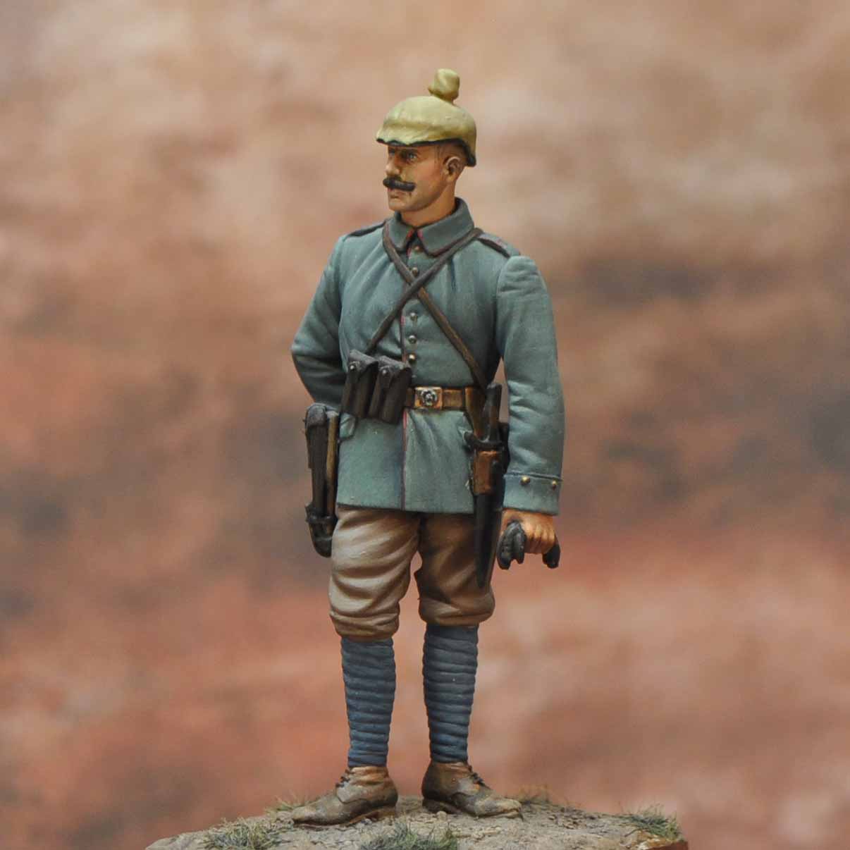 ART GIRONA International German Mountain Gunner figurine 1914