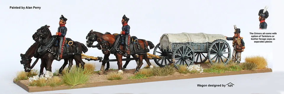 Perry Miniatures Napoleonic BH 149 Caisson munitions figurines attelage
