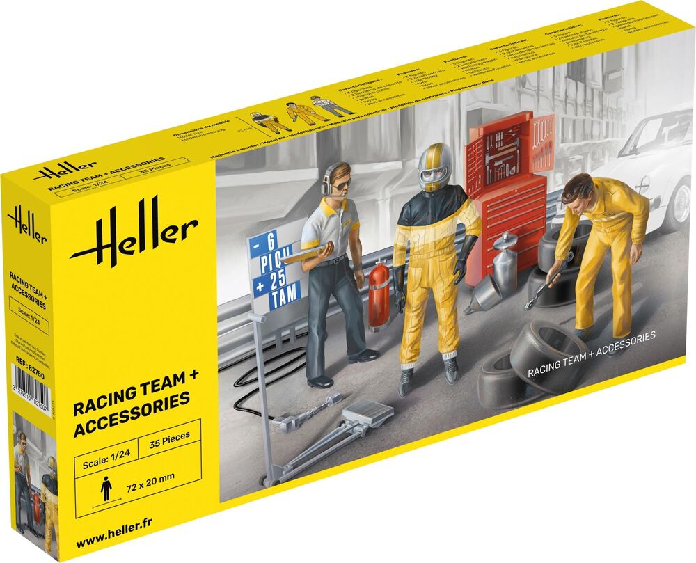 Heller Historical Collection Racing Team 1/24 figurines plastique