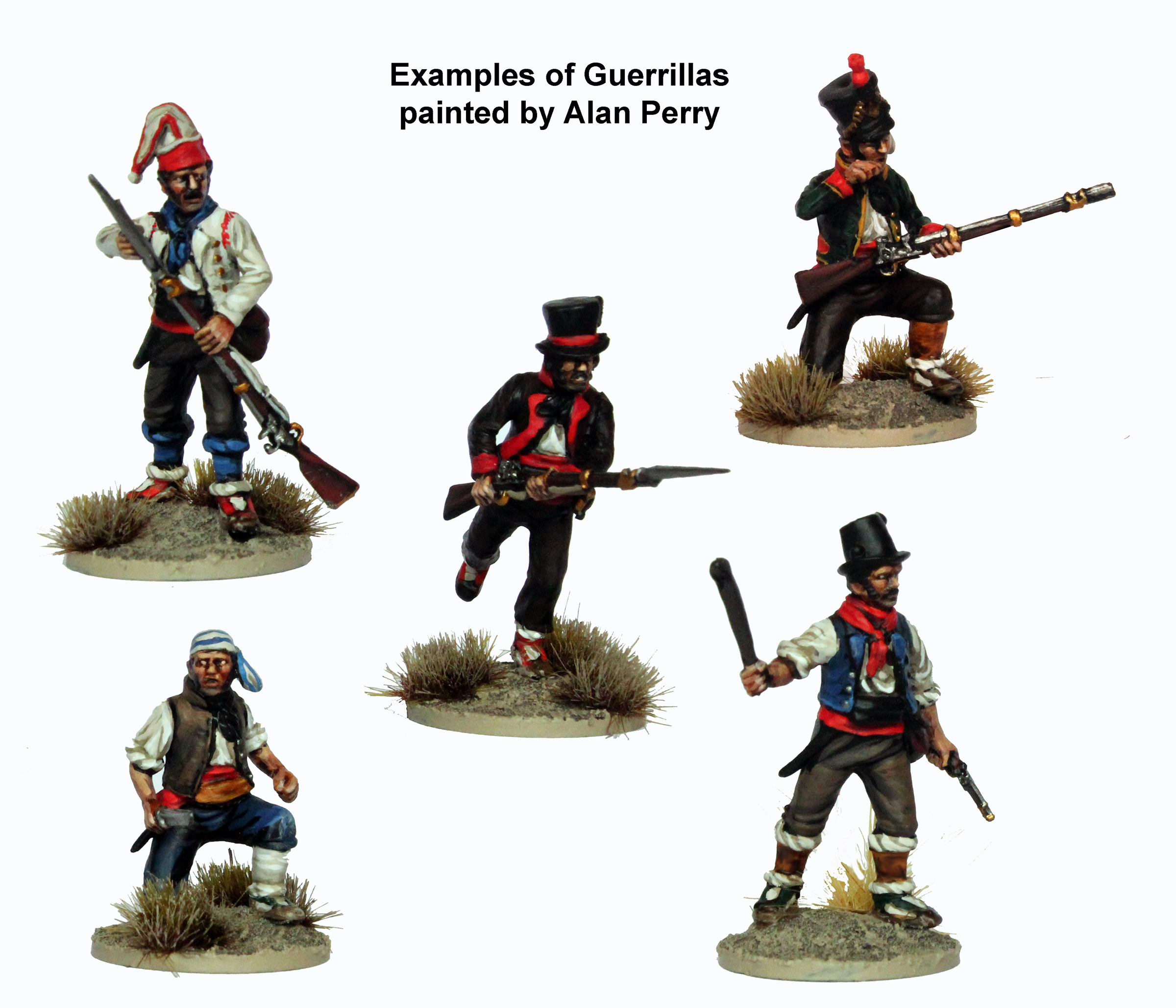 Perry Miniatures SPA 90 boîte 40 figurines guerrillas plastique