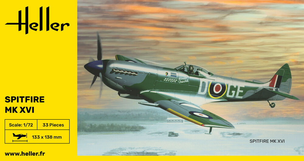 Heller The 9.99 Spitfire maquette 1/72 avion militaire