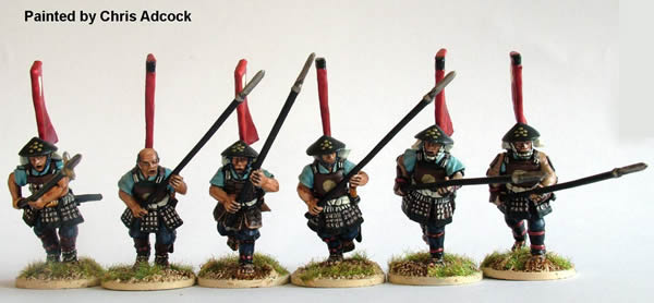 Perry Miniatures Samurai SAM35 Yari Ashigaru figurines 28mm