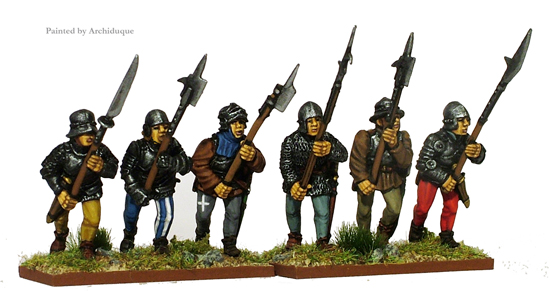 Perry European Armies EA3 figurines hallebardiers métal 28 mm