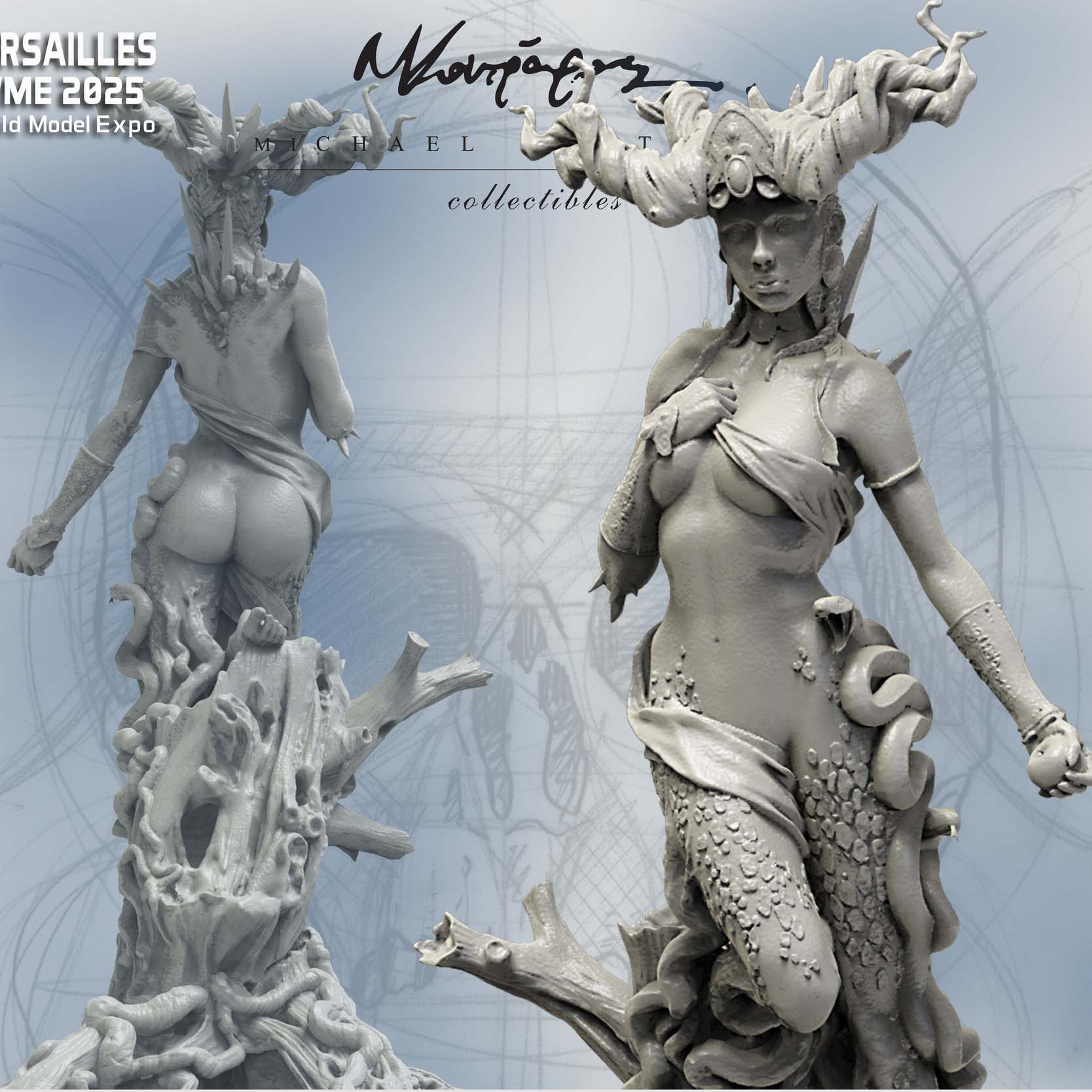 ART GIRONA Miniatures Earth Element figurine fantasy 54 mm