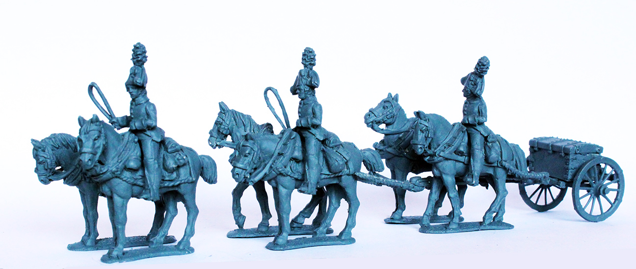 Perry Miniatures Napoleonic EP44 limber six chevaux figurines 28mm