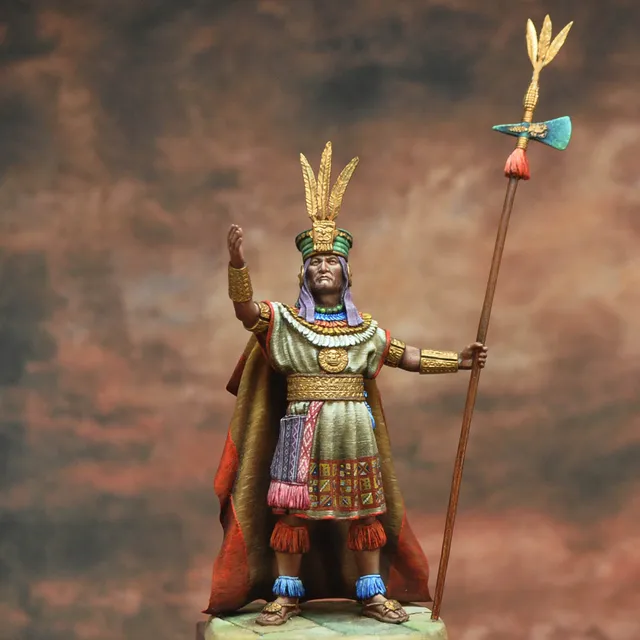ART GIRONA Historical Atahualpa figurine inca à peindre 54mm