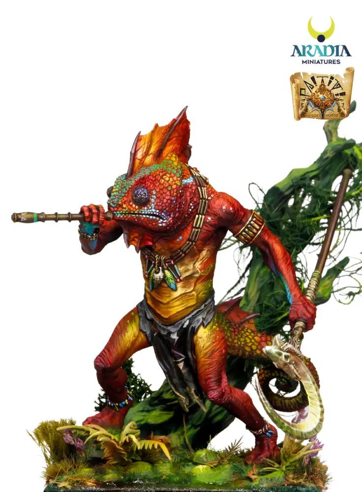 Aradia Paititi Xlaloc figurine à peindre homme caméléon