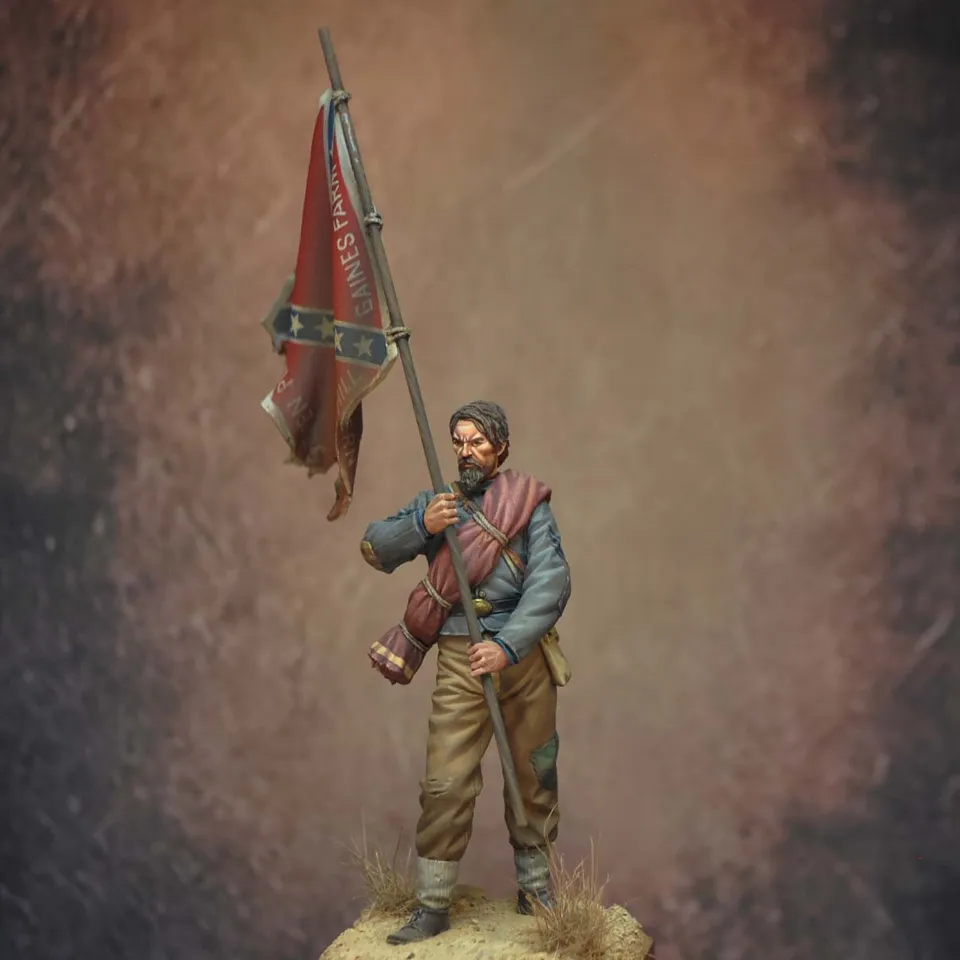 Art Girona 70mm Color Bearer 11th Mississippi figurine 1863
