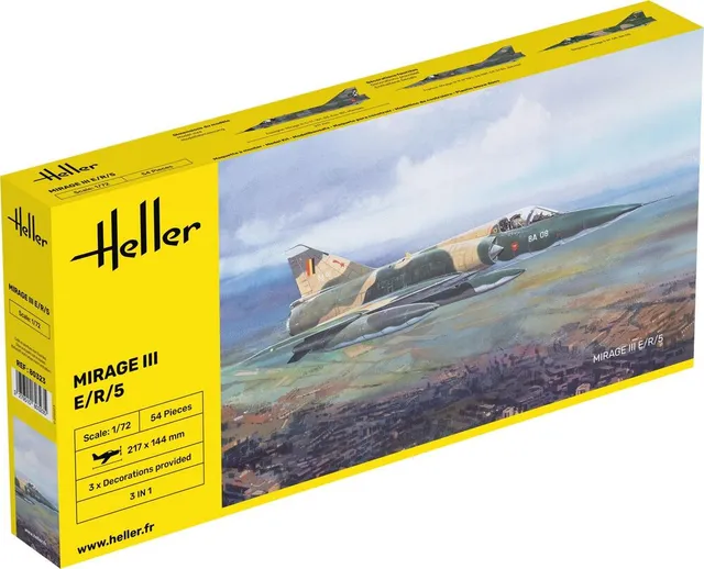 Heller Mirage III E 1/72 maquette avion jet militaire