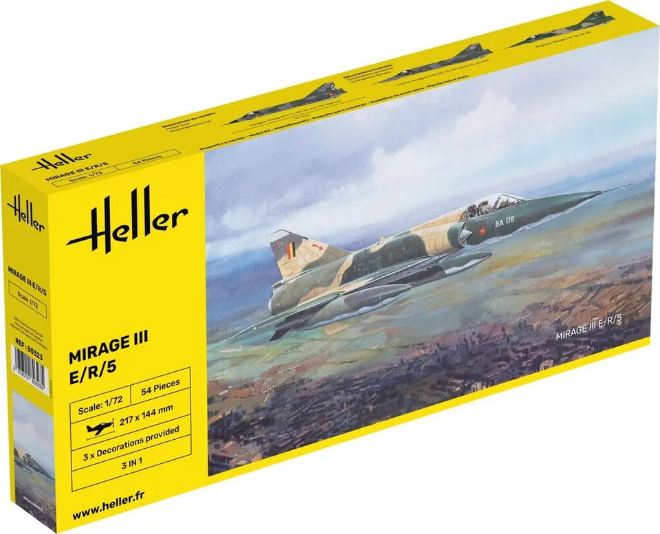 Heller Mirage III E 1/72 maquette avion jet militaire
