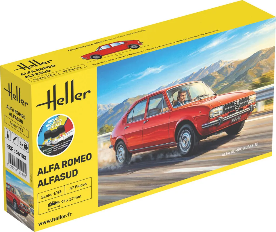 Heller Starter Kit Alfa Romeo Alfasud 1/43 maquette voiture kit complet