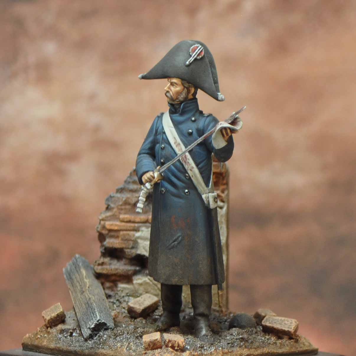 Art Girona Napoleonic Lieutenant Vistule 1809 figurine 54mm