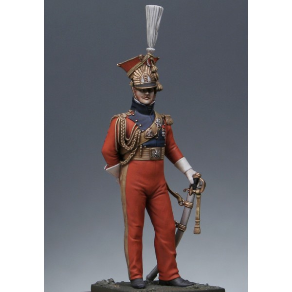 ART GIRONA Miniatures Officier lanciers rouges figurine 1813