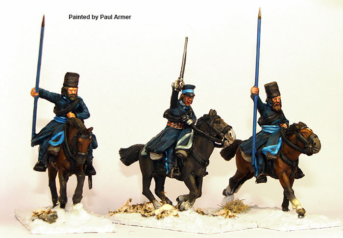 Perry Napoleonic RN43 cosaques figurines commandement hiver