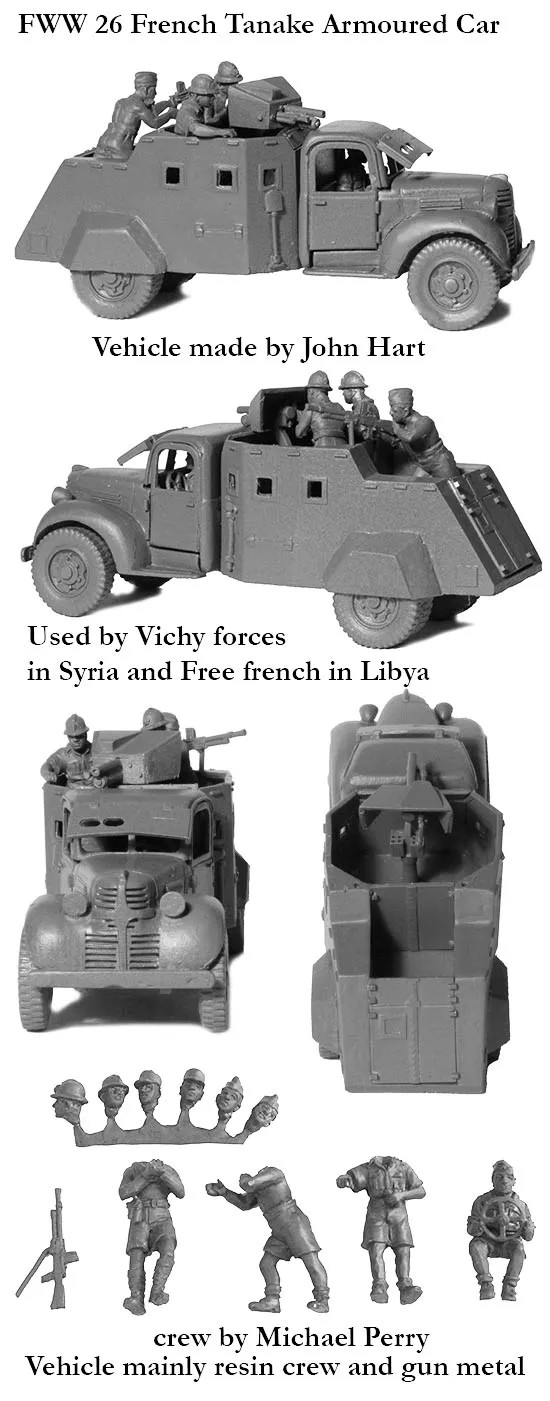 Perry Miniatures World War 2 FWW 26 Dodge Tanake blindé résine