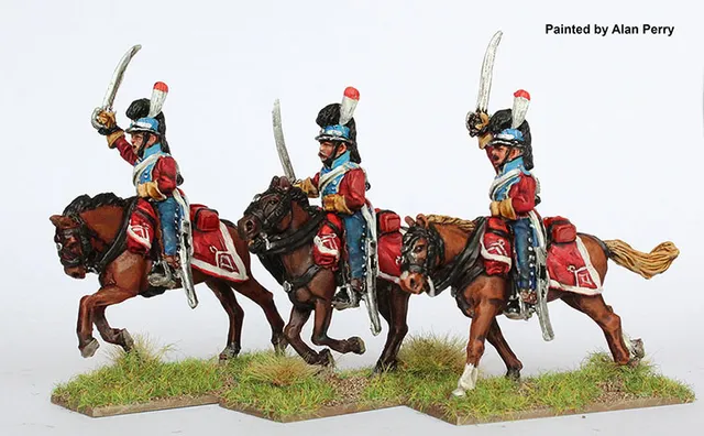 Perry Miniatures DAN 25 figurines dragons légers charge
