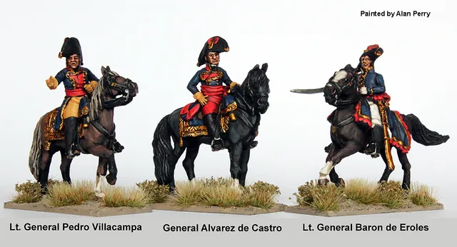 Perry Napoleonic SPA 67 figurines haut-commandement espagnol