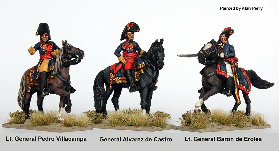 Perry Napoleonic SPA 67 figurines haut-commandement espagnol