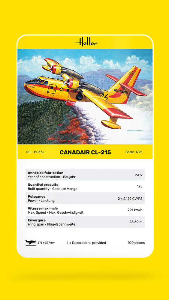 Heller Historical Collection Canadair CL-215 1/72 maquette avion