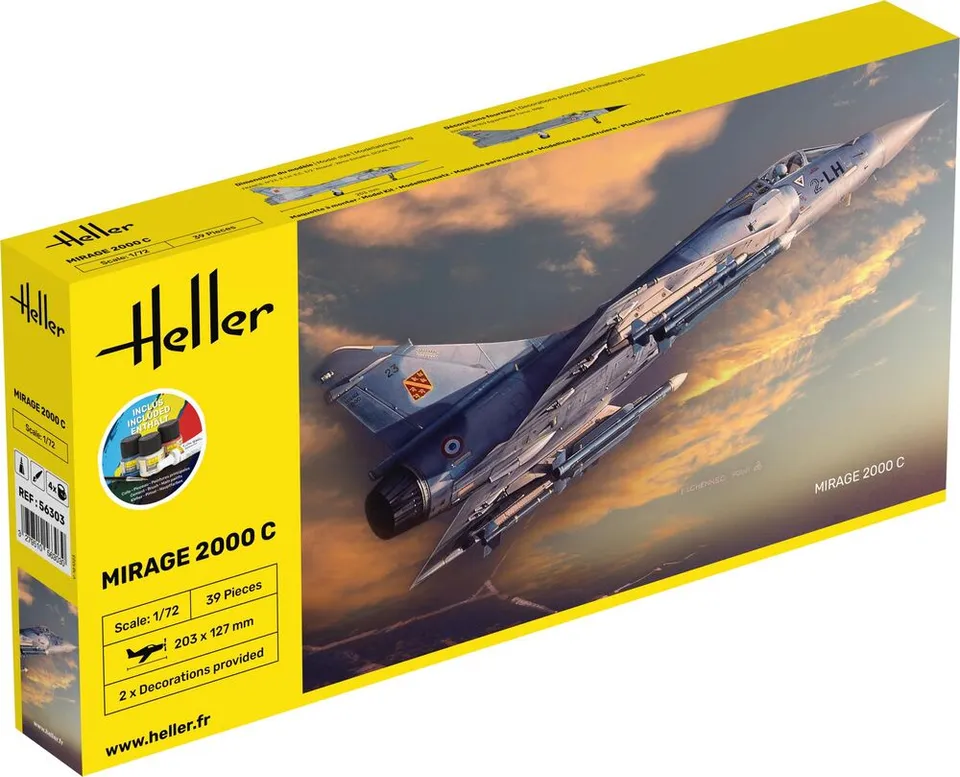 Heller Mirage 2000C 1/72 maquette avion de chasse