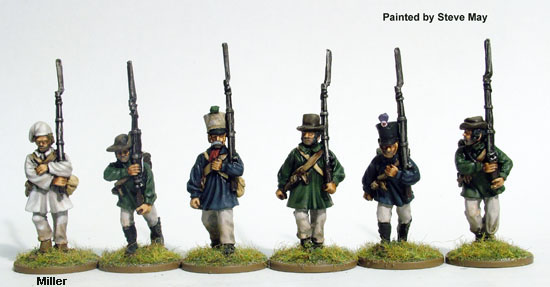 Perry Napoleonic FN145 Garde conscrits figurines marche 1814